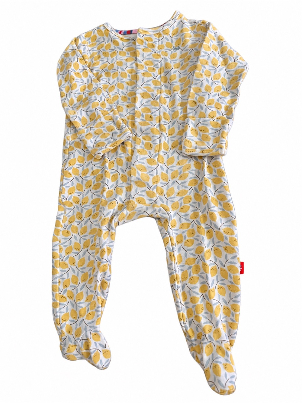 Magnetic Me Organic Cotton Lemon Print Footed Sleeper 3–6M